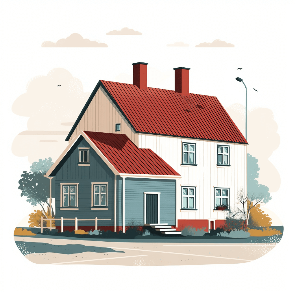 Rörinspektion med filmning vvid husköp - illustration av villa i skåne